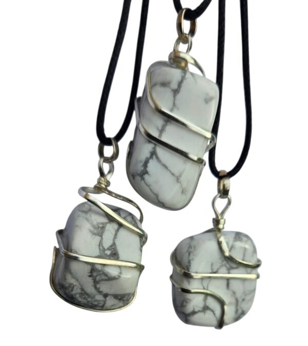 Regalis Premium Crystal Howlite Pendant & Bracelet (With Certified Lab Testing Certificate)