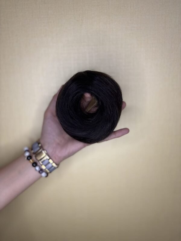 Regalis 100% Human Hair - Dark Black Premium Hair Bun
