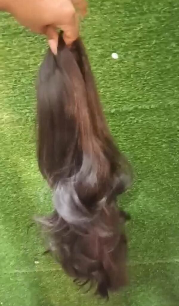 Artificial Regalis Brown Straight & Wavy Hair Wig - 18 Inches length