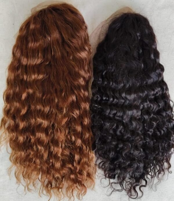 Regalis 100% Human Hair - Black & Brown Burmese (Wavy) Curly - Front Lace Wigs