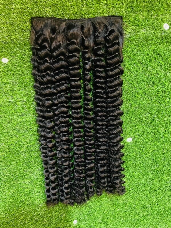 Artificial Regalis Black Deep Wavy Clip in Hair Extension