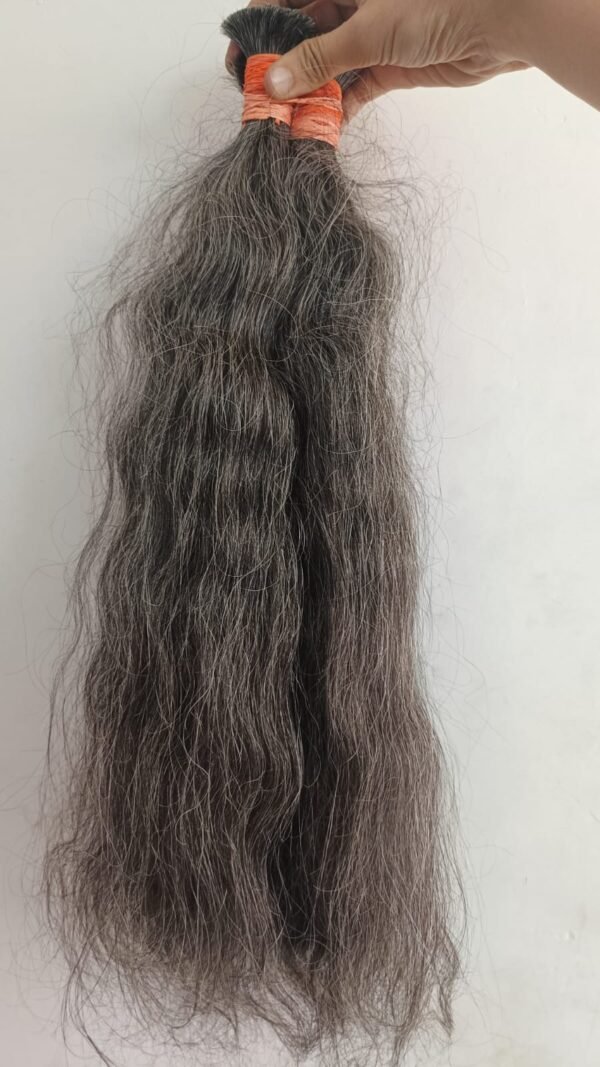 Artificial Regalis Raw Grey Hair Bundle