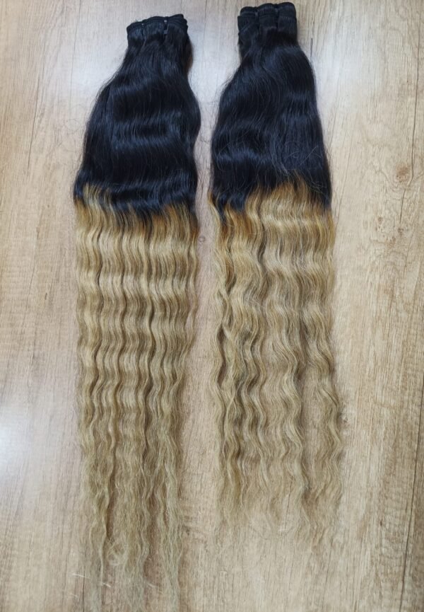 Regalis 100% Human Hair - Blonde Ombre Loose Wavy Hair Extension