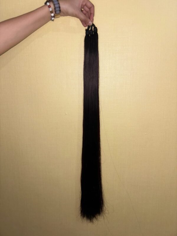 Regalis 100% Human Hair - Black Straight Braid Hair Extension