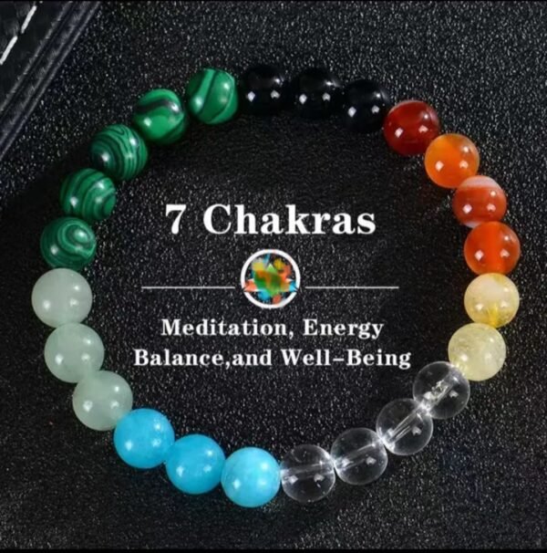 Regalis Premium Crystal 7 Chakra Bracelet (With Certified Lab Testing Certificate)