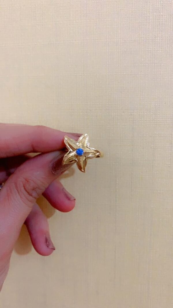 Regalis Premium Stainless Steel Free Size Star Ring