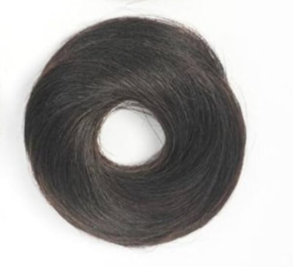 Regalis Human Made Hair - Natural Black Hair Bun